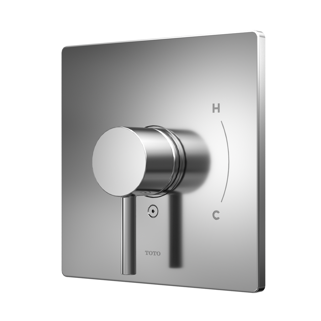 TOTO TBV02801U#CP Square Pressure Balance Valve Shower Trim - Polished Chrome
