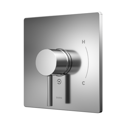 TOTO TBV02801U#CP Square Pressure Balance Valve Shower Trim - Polished Chrome