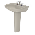 TOTO LPT242.8G#03 Prominence Oval Basin Pedestal Bathroom Sink With Cefiontect For 8 Inch Center Faucets - Bone