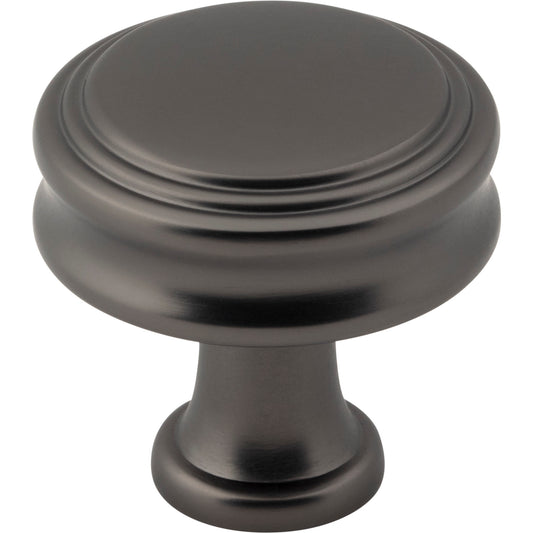 TOP KNOBS TK3190AG Coddington 1 1/4" Length Round Knob - Ash Gray