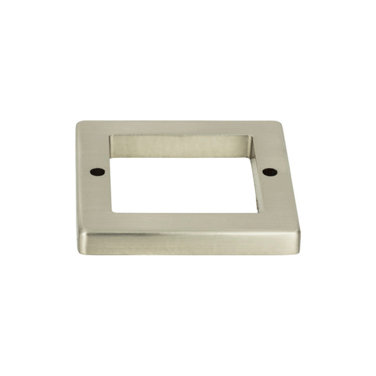 ATLAS 393-BN Tableau Square Pull Backplate , Brushed Nickel