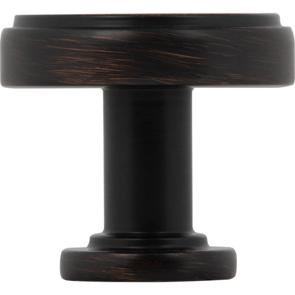 JEFFREY ALEXANDER 171DBAC Richard 1-1/4" Diameter Round Knob - Brushed Oil Rubbed Bronze