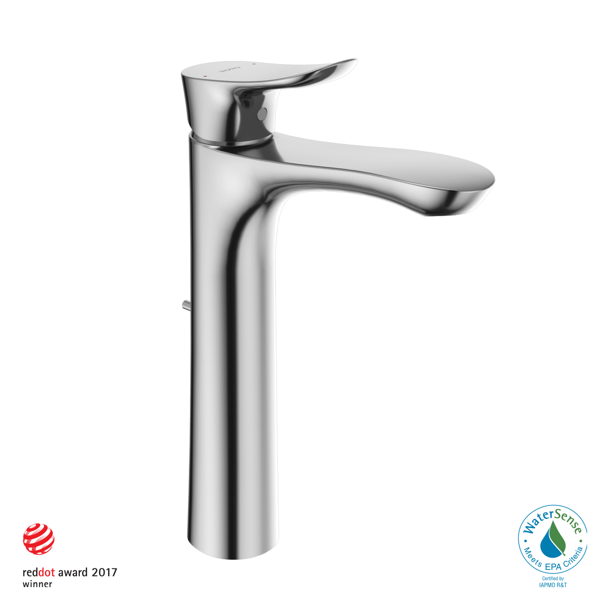 TOTO TLG01307U#CP Go 1.2 Gpm Single Handle Vessel Bathroom Sink Faucet With Comfort Glide Technology - Polished Chrome