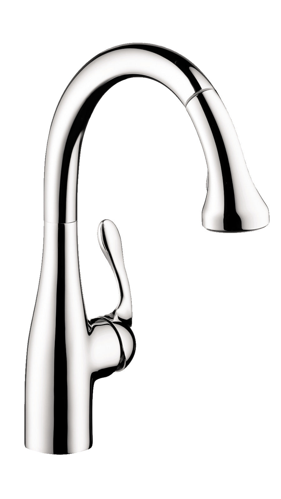 HANSGROHE 04066000 Allegro E Gourmet HighArc Kitchen Faucet, 2-Spray Pull-Down, 1.75 GPM - Chrome