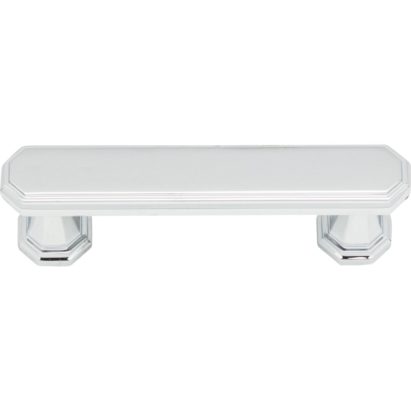 ATLAS 320-CH Dickinson 3" Center to Center Bar Pull - Polished Chrome