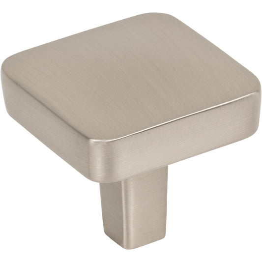 JEFFREY ALEXANDER 905SN Whitlock 1-1/4" Diameter Square Knob - Satin Nickel