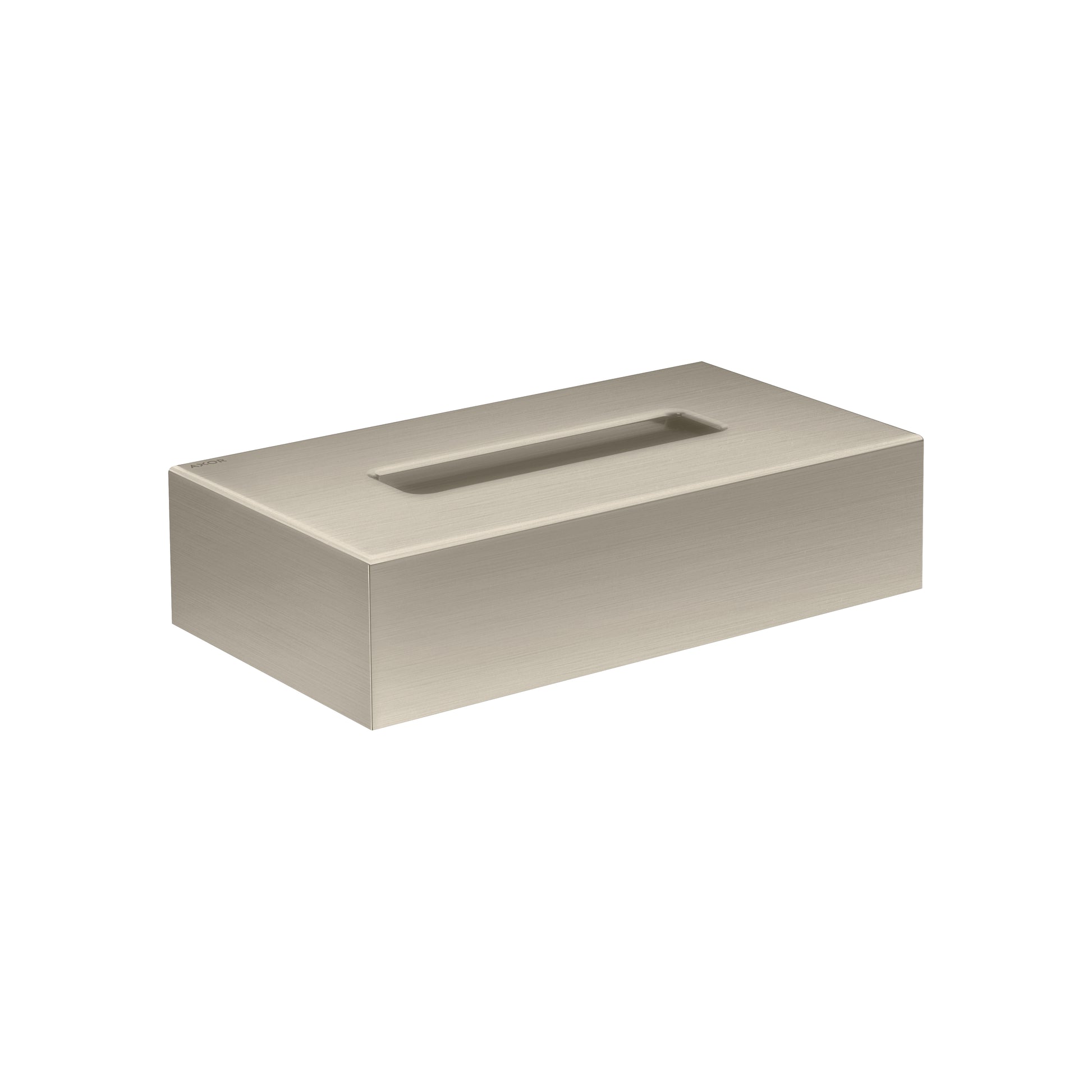 AXOR Universal Circular Tissue Box in Brushed Nickel