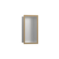 HANSGROHE 56094140 XtraStoris Individual Wall Niche Brushed Stainless Steel with Design Frame 12"x 6"x 4" - Brushed Bronze