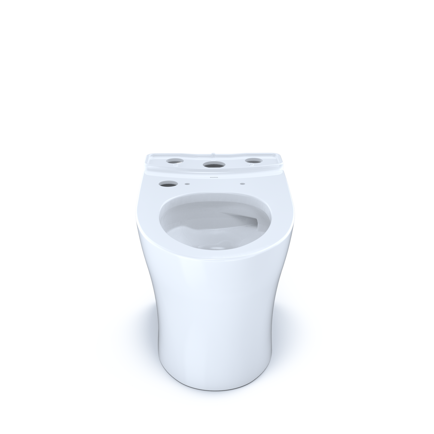 TOTO CT446CEFGNT40#01 Aquia Iv Elongated Universal Height Skirted Toilet Bowl With Cefiontect - Cotton White