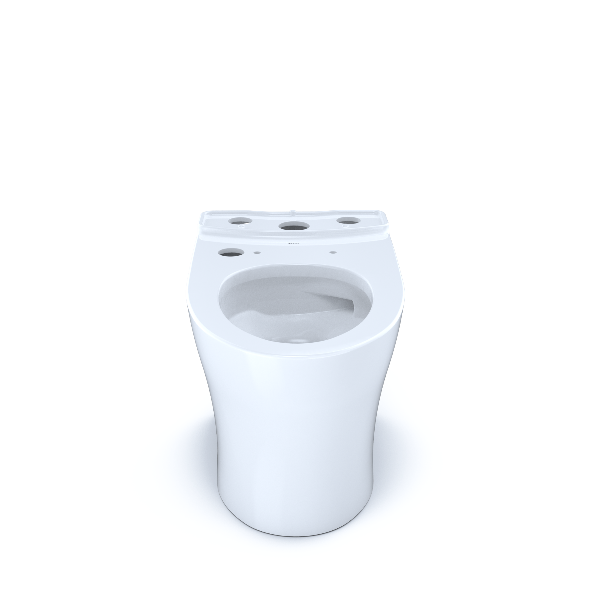 TOTO CT446CEFGNT40#01 Aquia Iv Elongated Universal Height Skirted Toilet Bowl With Cefiontect - Cotton White