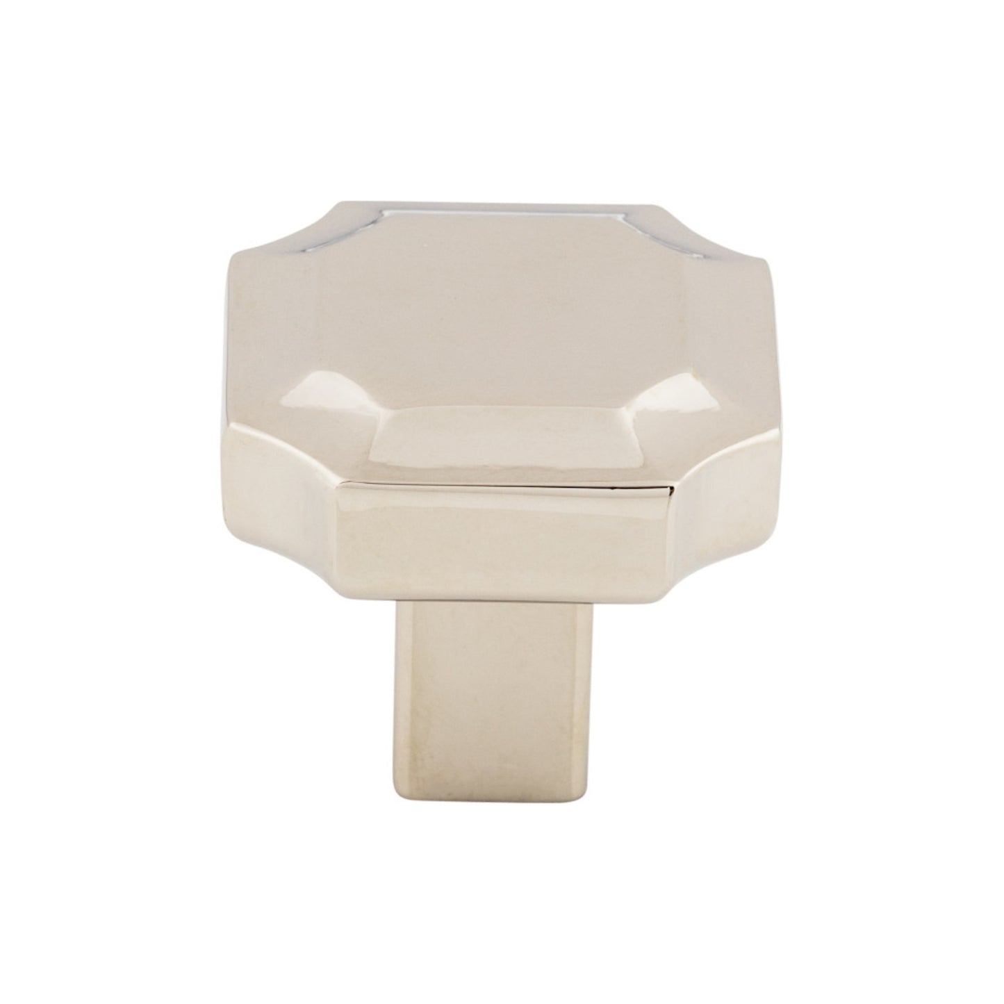 TOP KNOBS TK3020PN Davenport 1 1/4" Length Geometric Knob , Polished Nickel