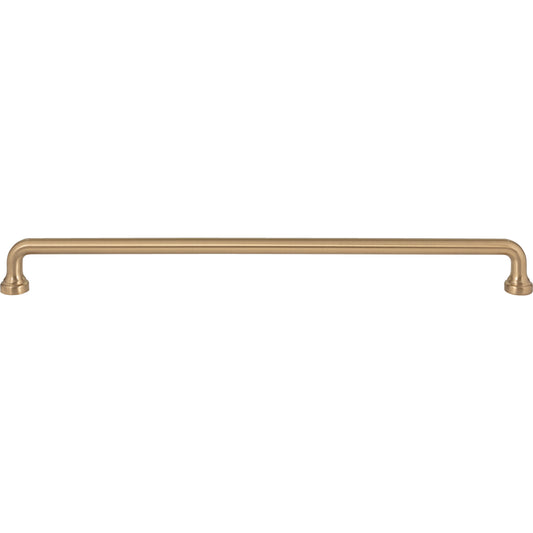 ATLAS A645-WB Malin 12" Center to Center Bar Pull - Warm Brass