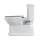 TOTO MS964124CEFG#01 Soiree One Piece Elongated 1.28 Gpf Universal Height Skirted Toilet With Cefiontect - Cotton White