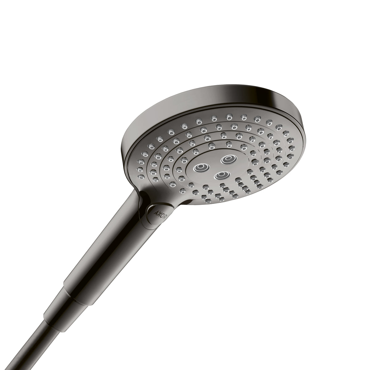 AXOR 26052331 ShowerSolutions Handshower 120 3-Jet, 1.75 GPM - Polished Black Chrome