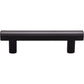 TOP KNOBS TK903BLK Hillmont 3" Center to Center Bar Pull - Flat Black