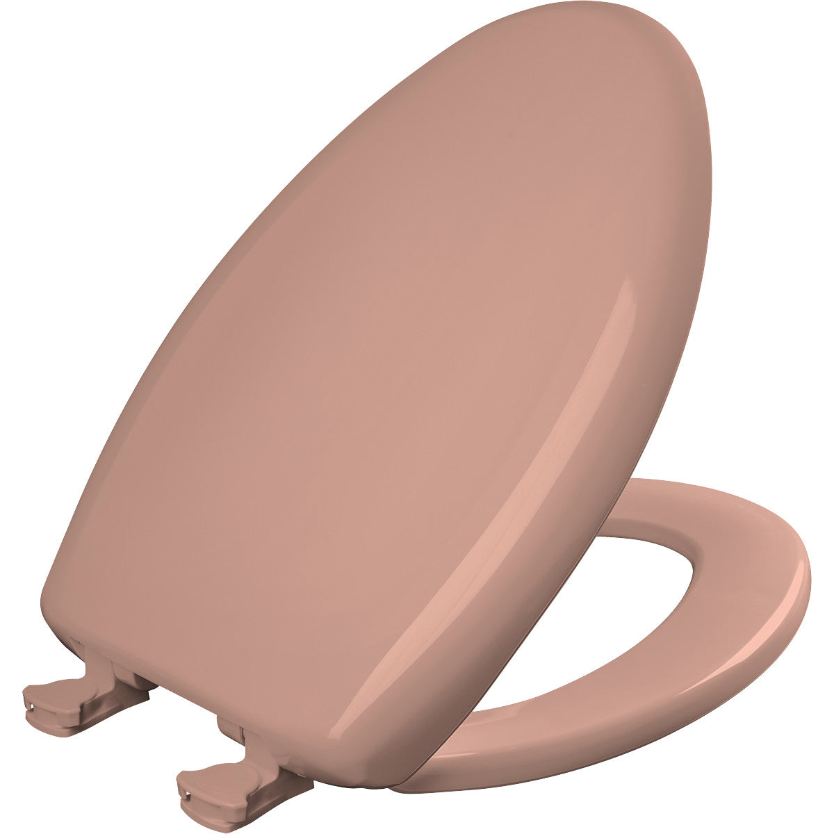 Bemis Elongated Plastic Toilet Seat in Wild Rose with STA-TITE Seat Fastening System, Easy•Clean and  Whisper•Close Hinge