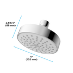 TOTO TBW01012U4#CP L Series 1.75 Gpm Single Spray 4 Inch Modern Round Showerhead - Polished Chrome