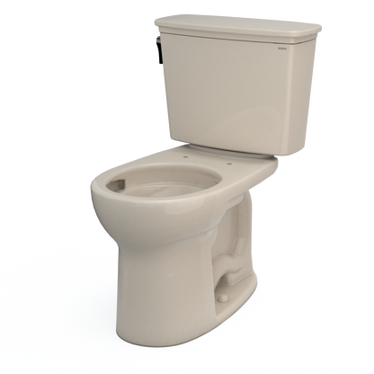 TOTO CST785CEFG#03 Drake Transitional Two-Piece Round 1.28 Gpf Universal Height Tornado Flush Toilet With Cefiontect - Bone
