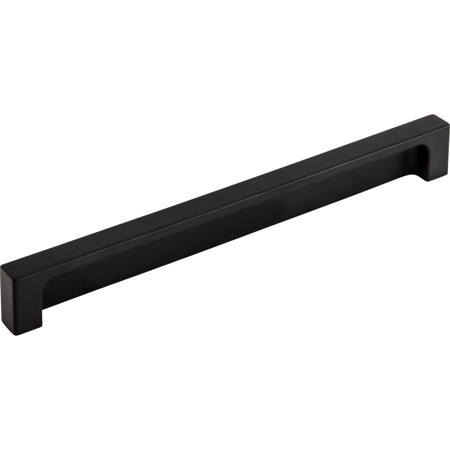 TOP KNOBS TK277BLK Modern Metro 8" Center to Center Finger Pull - Flat Black