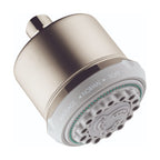 HANSGROHE 28496821 Clubmaster Showerhead 3-Jet, 2.5 GPM - Brushed Nickel