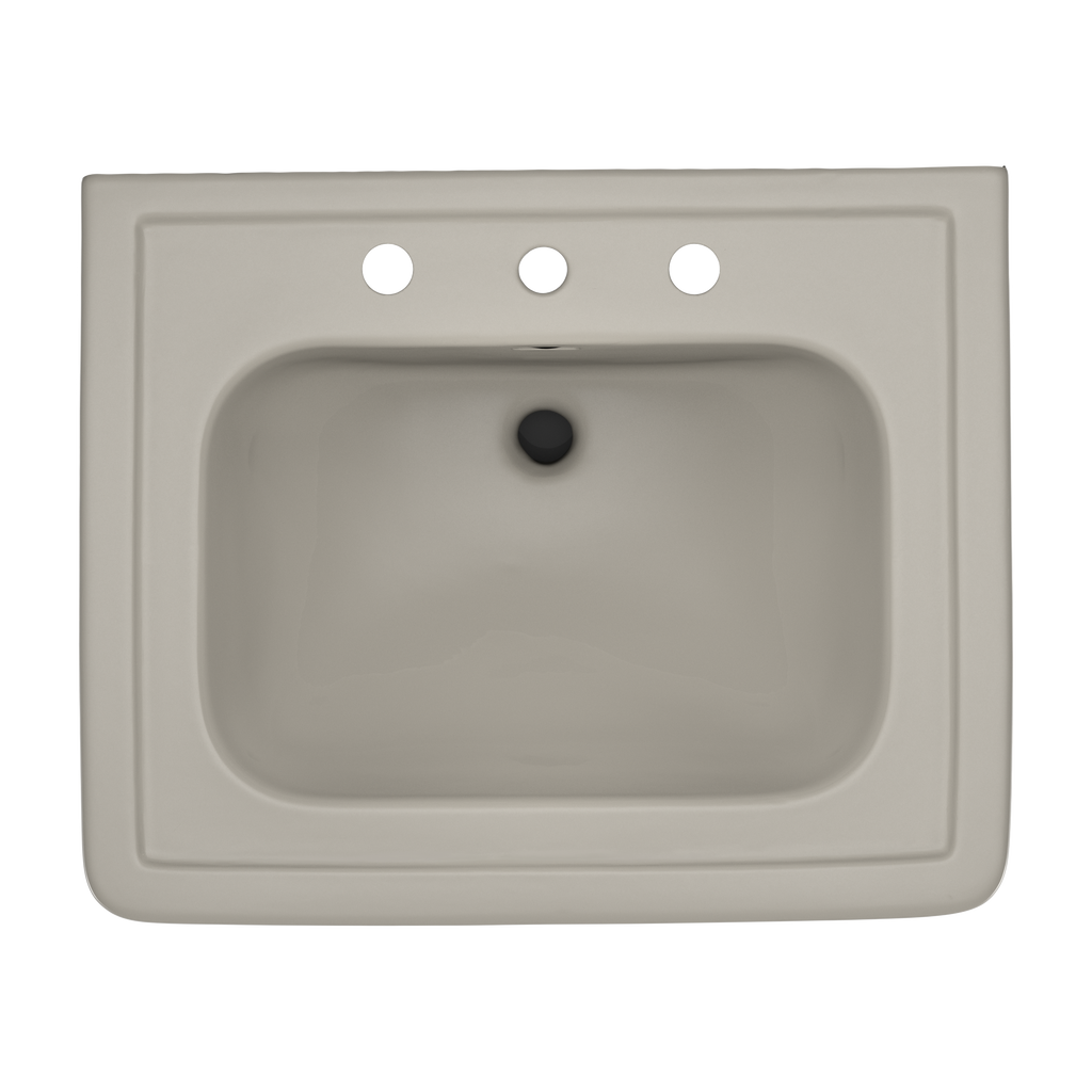 TOTO LPT530.8N#03 Promenade 27-1/2" X 22-1/4" Rectangular Pedestal Bathroom Sink For 8 Inch Center Faucets - Bone