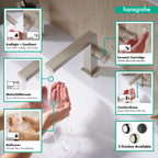 HANSGROHE 73021821 Tecturis E Single-Hole Fine 110, 1.2 GPM - Brushed Nickel