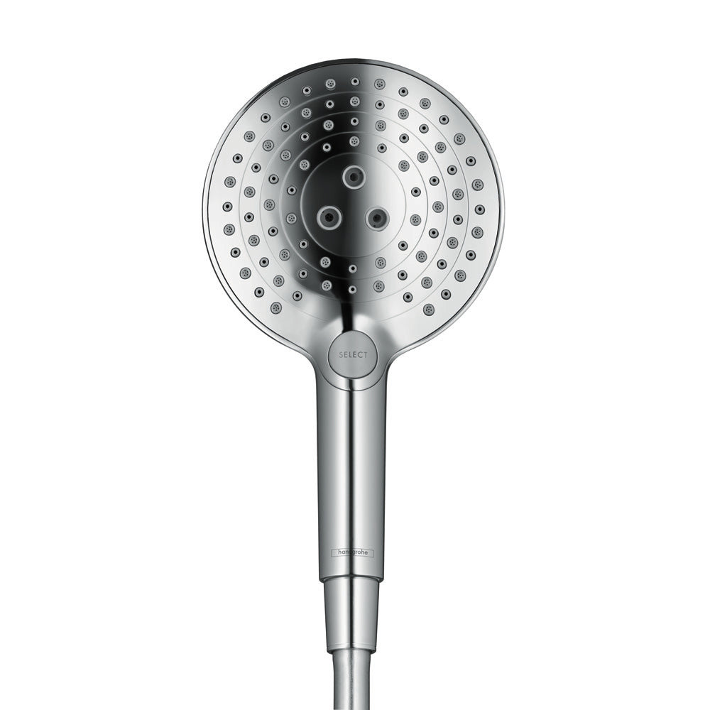 HANSGROHE 26036831 Raindance Select S Handshower 120 3-Jet PowderRain, 1.75 GPM - Polished Nickel