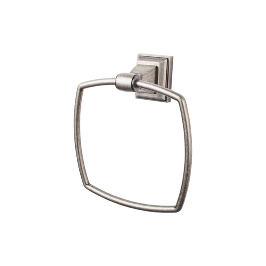 TOP KNOBS STK5AP TOP BATH (R) Stratton Bath  Towel Ring , Antique Pewter