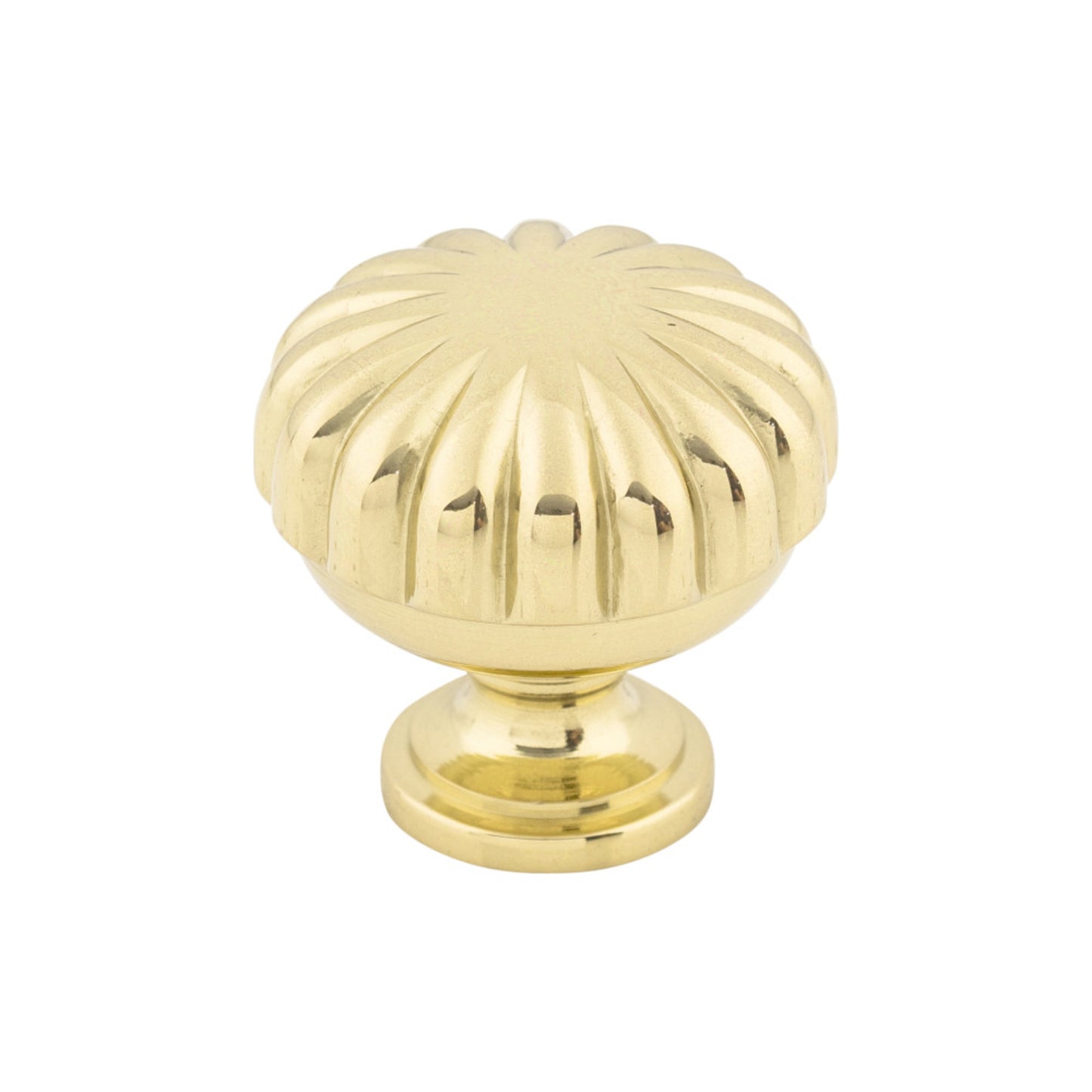 TOP KNOBS M320 Melon 1 1/4" Diameter Round Knob - Polished Brass