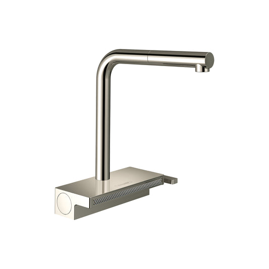 HANSGROHE 73836831 Aquno Select Kitchen Faucet, 2-Spray Pull-Out, 1.75 GPM in Polished Nickel