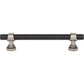 TOP KNOBS M2718 Bit 5 1/16" Center to Center Bar Pull - Flat Black and Pewter Antique