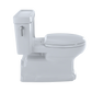 TOTO MS974224CEFG#01 Eco Guinevere Elongated 1.28 GPF Universal Height Skirted Toilet with CEFIONTECT and SoftClose Seat , Cotton White