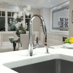 HANSGROHE 04920000 Focus Higharc Kitchen Faucet, 2-Spray Pull-Down, 1.5 GPM - Chrome