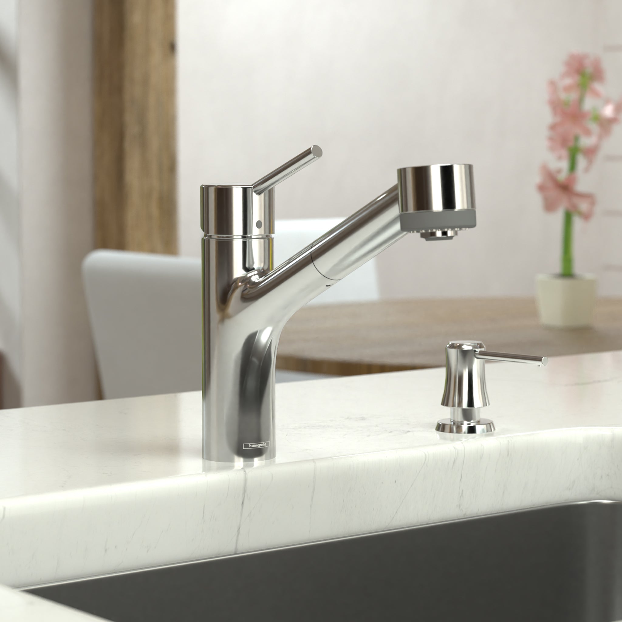 HANSGROHE 06462000 Talis S Kitchen Faucet, 2-Spray Pull-Out, 1.75 GPM - Chrome