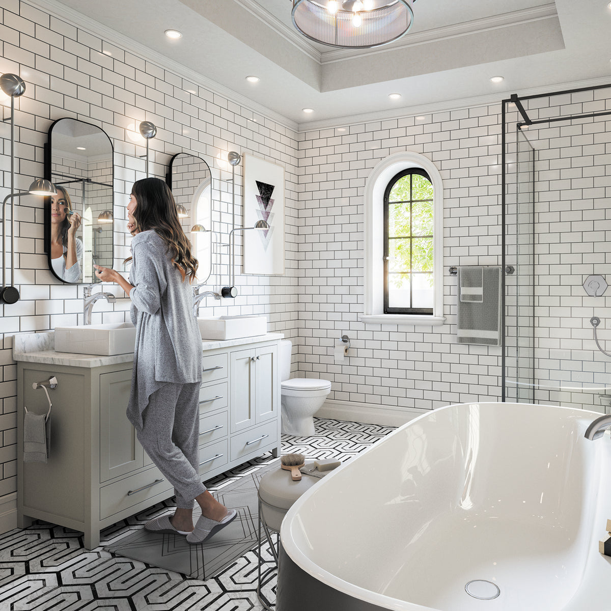 HANSGROHE 04835830 Locarno Towel Bar, 24" - Polished Nickel