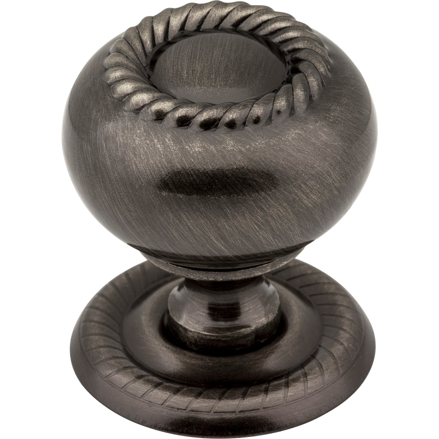 JEFFREY ALEXANDER S6060BNB Rhodes 1-1/4" Diameter Mushroom Knob , Brushed Black Nickel