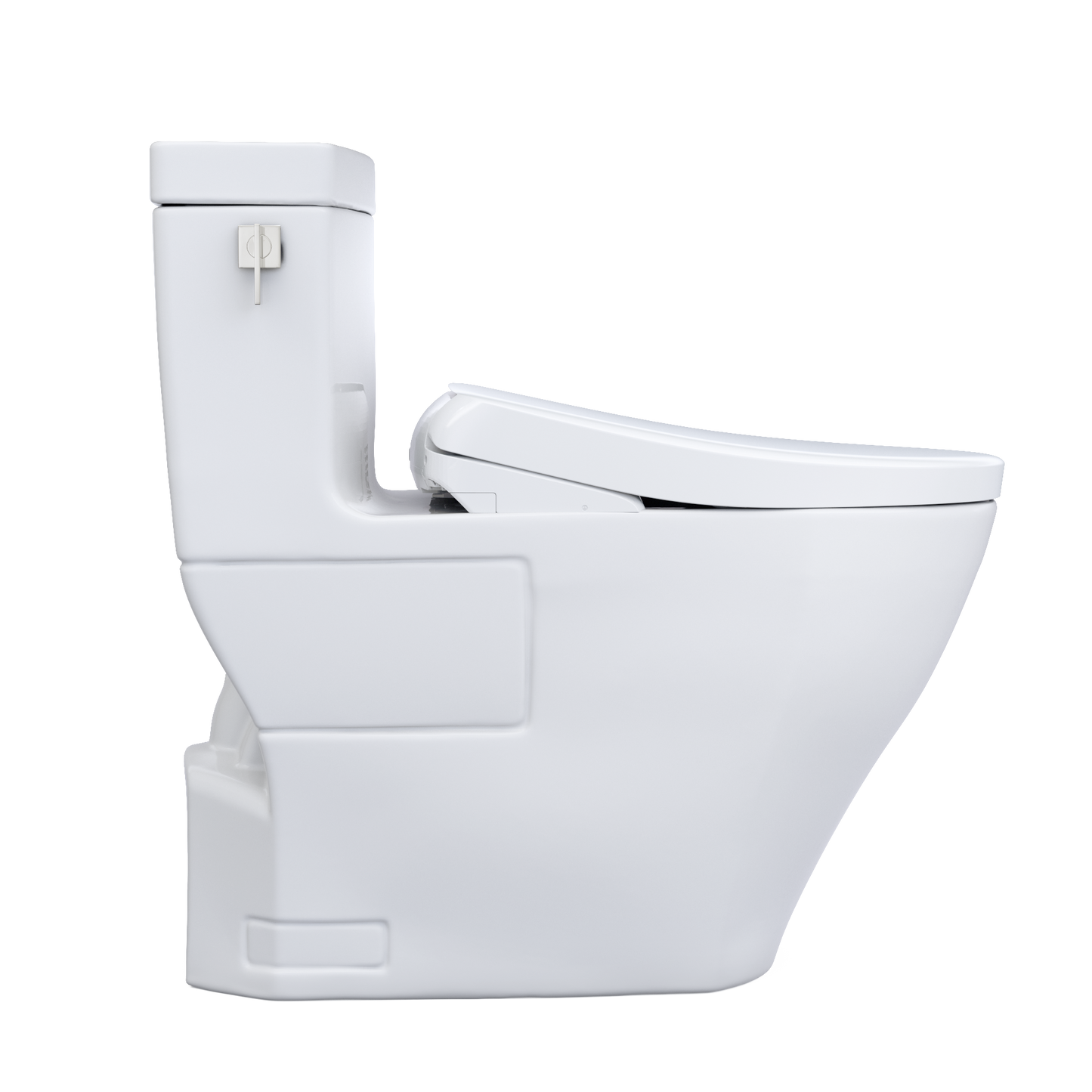 TOTO MW6244726CEFGA#01 WASHLET+ Legato One-Piece Elongated 1.28 GPF Toilet with Auto Flush S7 Contemporary Bidet Seat , Cotton White