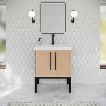 JEFFREY ALEXANDER VKTEM30NOSQRE - Natural Oak