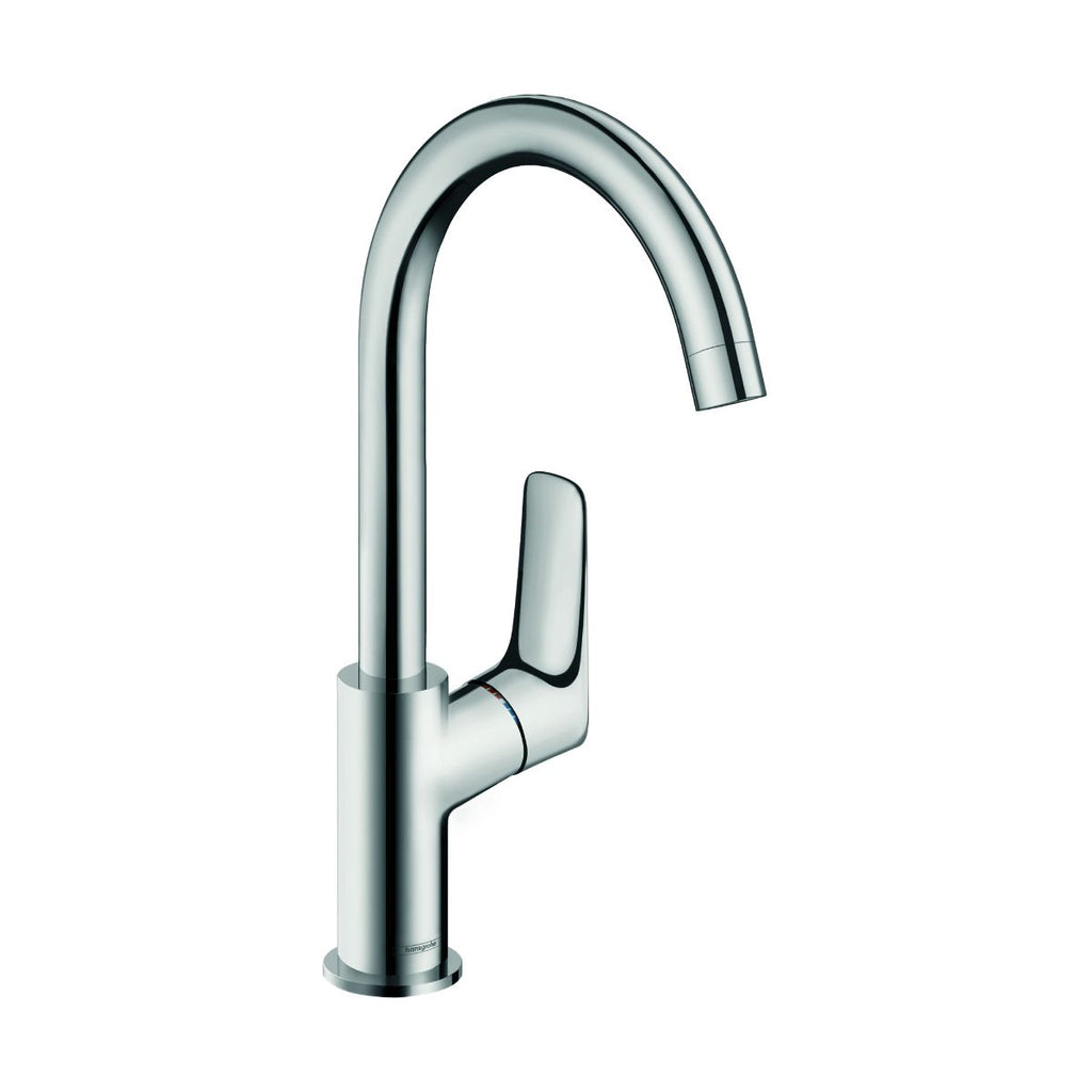 HANSGROHE 71130001 Logis Single-Hole Faucet 210 with Swivel Spout and Pop-Up Drain, 1.2 GPM - Chrome