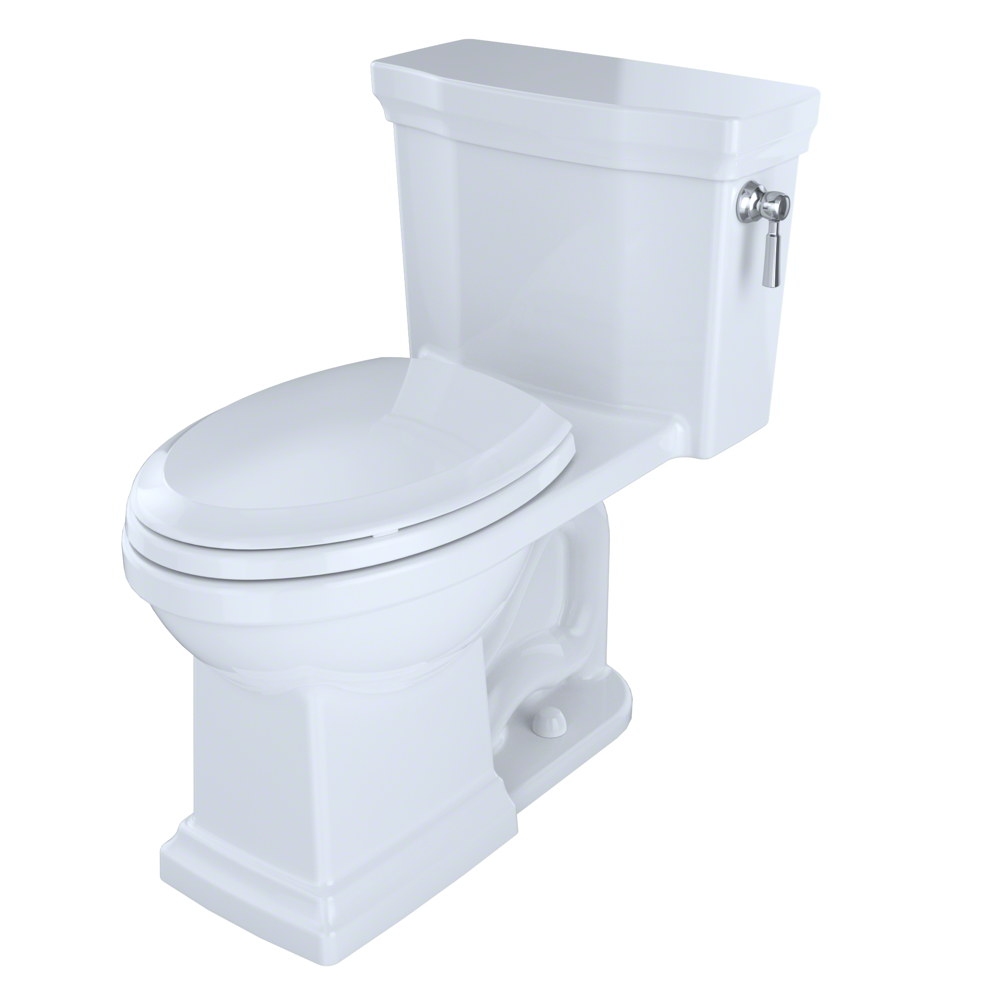 TOTO MS814224CUFRG#01 Promenade Ii 1G One-Piece Elongated 1.0 Gpf Universal Height Toilet With Cefiontect And Right-Hand Trip Lever - Cotton White