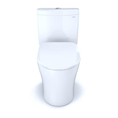 TOTO MS446234CEMGN#01 Aquia Iv Two-Piece Elongated Dual Flush 1.28 And 0.9 Gpf Toilet With Cefiontect And Softclose Seat - Cotton White