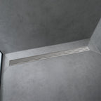 HANSGROHE 56126801 RainDrain Match Classic Trim Classic 47 1/4" with Height Adjustable Frame - Brushed Stainless Steel
