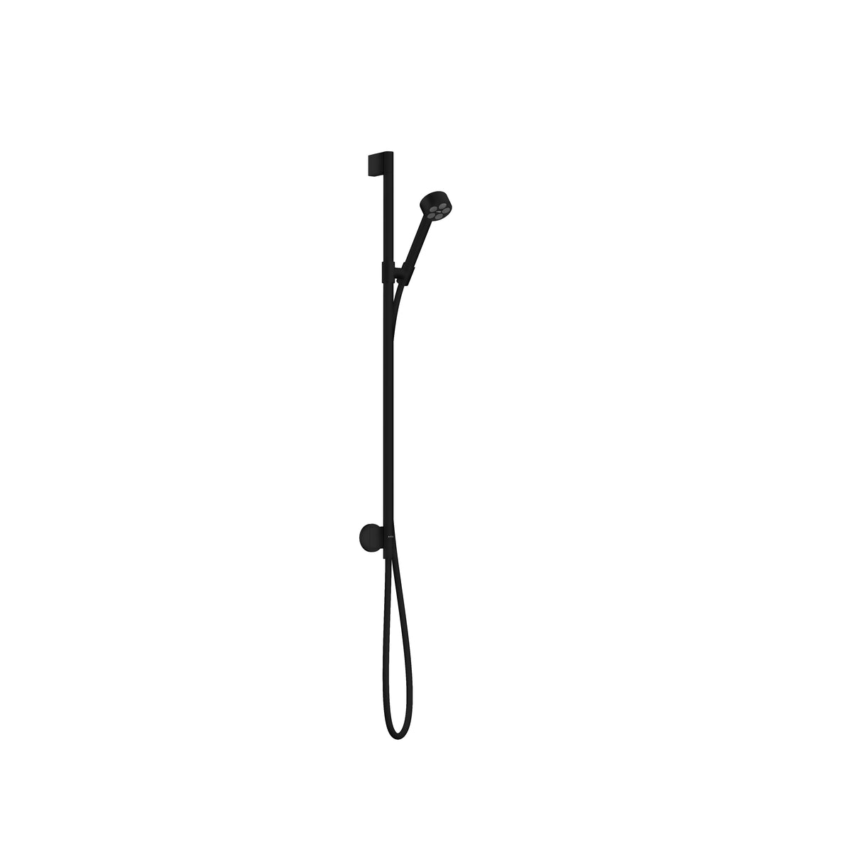 AXOR 48791671 ONE Wallbar Set 75 1-Jet with Wall Outlet, 2.5 GPM - Matte Black