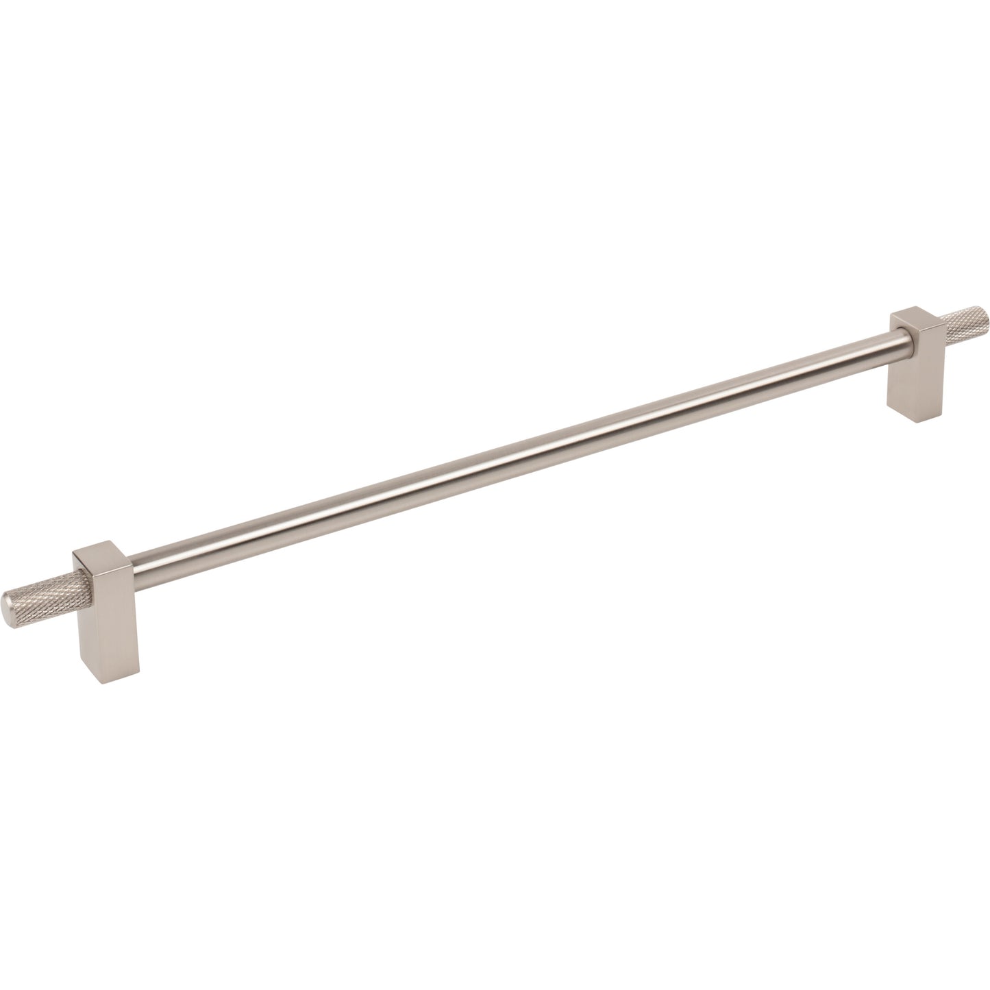 JEFFREY ALEXANDER 698-305SN Larkin Knurled Ends 305 mm Center-to-Center Bar Pull - Satin Nickel