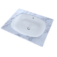 TOTO LT481G#01 Maris 20-5/16" x 15-9/16" Oval Undermount Bathroom Sink with CEFIONTECT , Cotton White