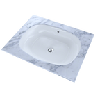TOTO LT481G#01 Maris 20-5/16" X 15-9/16" Oval Undermount Bathroom Sink With Cefiontect - Cotton White
