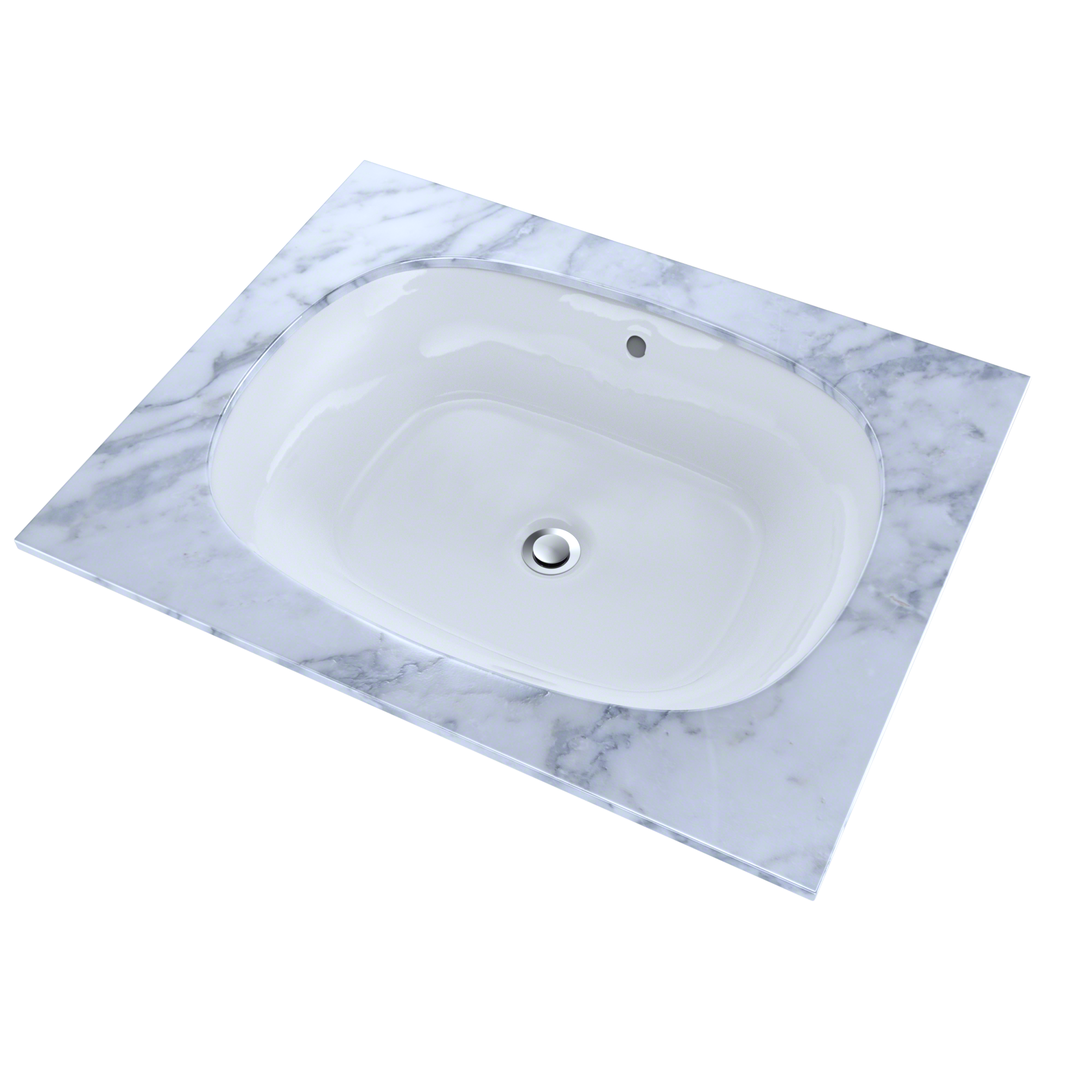 TOTO LT481G#01 Maris 20-5/16" X 15-9/16" Oval Undermount Bathroom Sink With Cefiontect - Cotton White