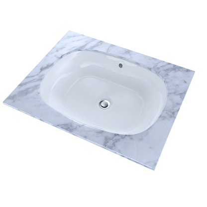TOTO LT481G#01 Maris 20-5/16" X 15-9/16" Oval Undermount Bathroom Sink With Cefiontect - Cotton White