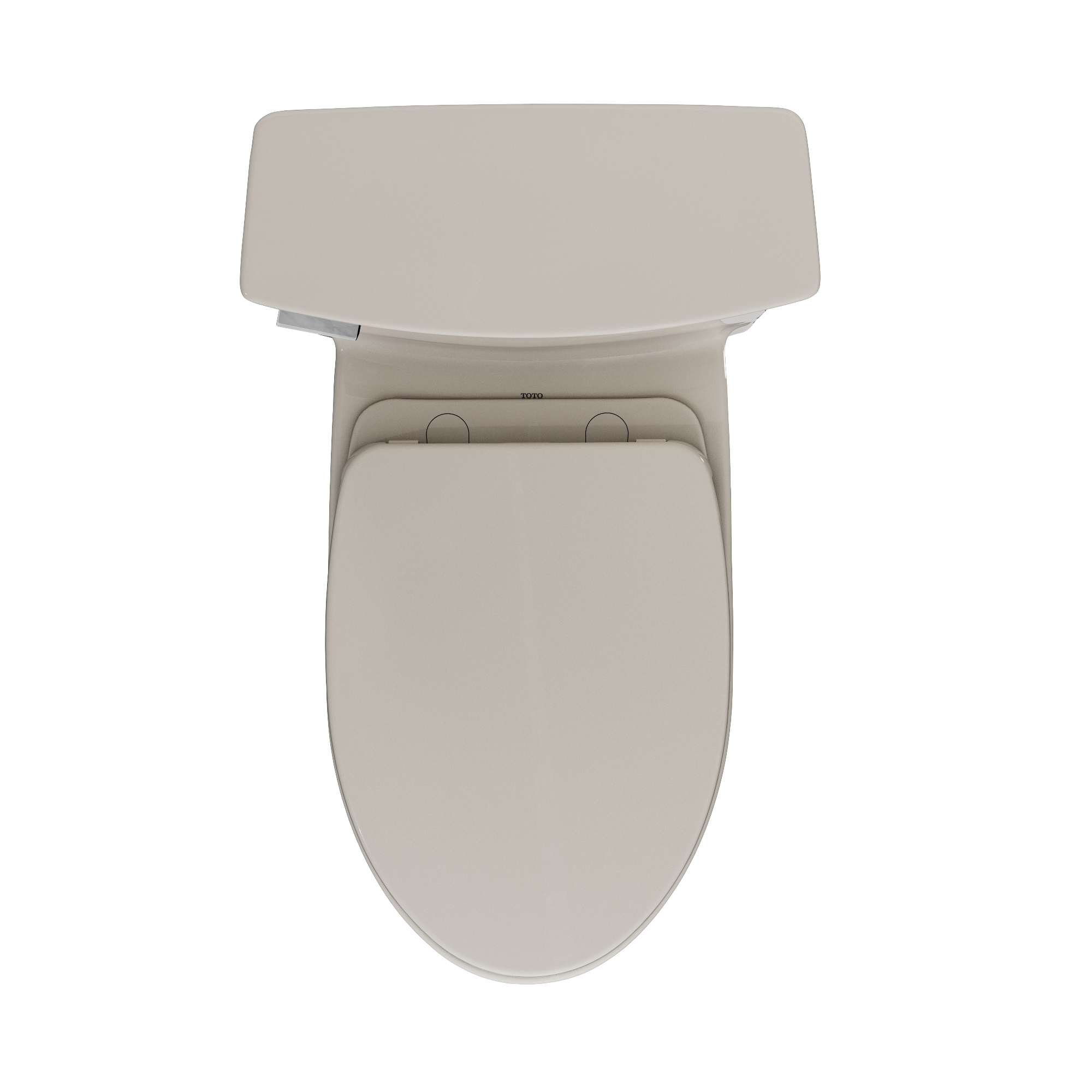 TOTO MS964124CEFG#12 Soiree One Piece Elongated 1.28 Gpf Universal Height Skirted Toilet With Cefiontect - Sedona Beige