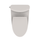 TOTO MS442124CEFG#11 Nexus Two-Piece Elongated 1.28 GPF Universal Height Toilet with CEFIONTECT and SS124 SoftClose Seat , Colonial White